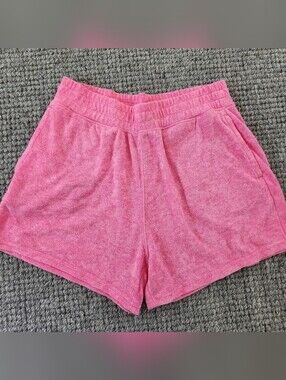 Hollister Terry Knit Pink Shorts, Size S